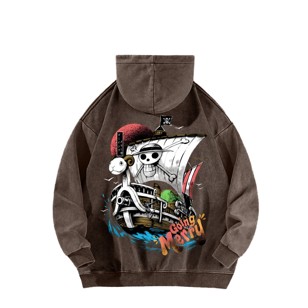 One Piece Unisex Washed Hoodie 2603000528