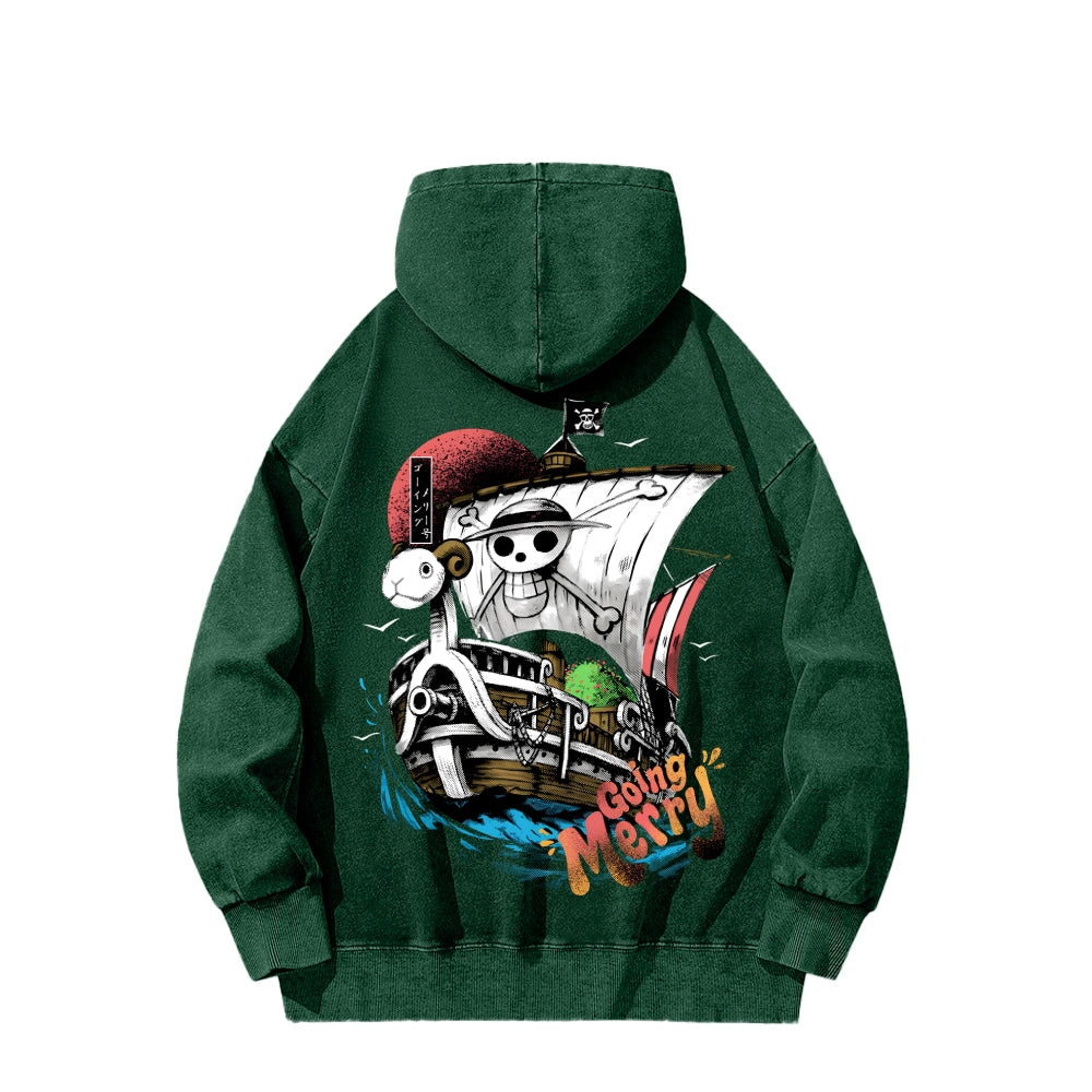 One Piece Unisex Washed Hoodie 2603000528