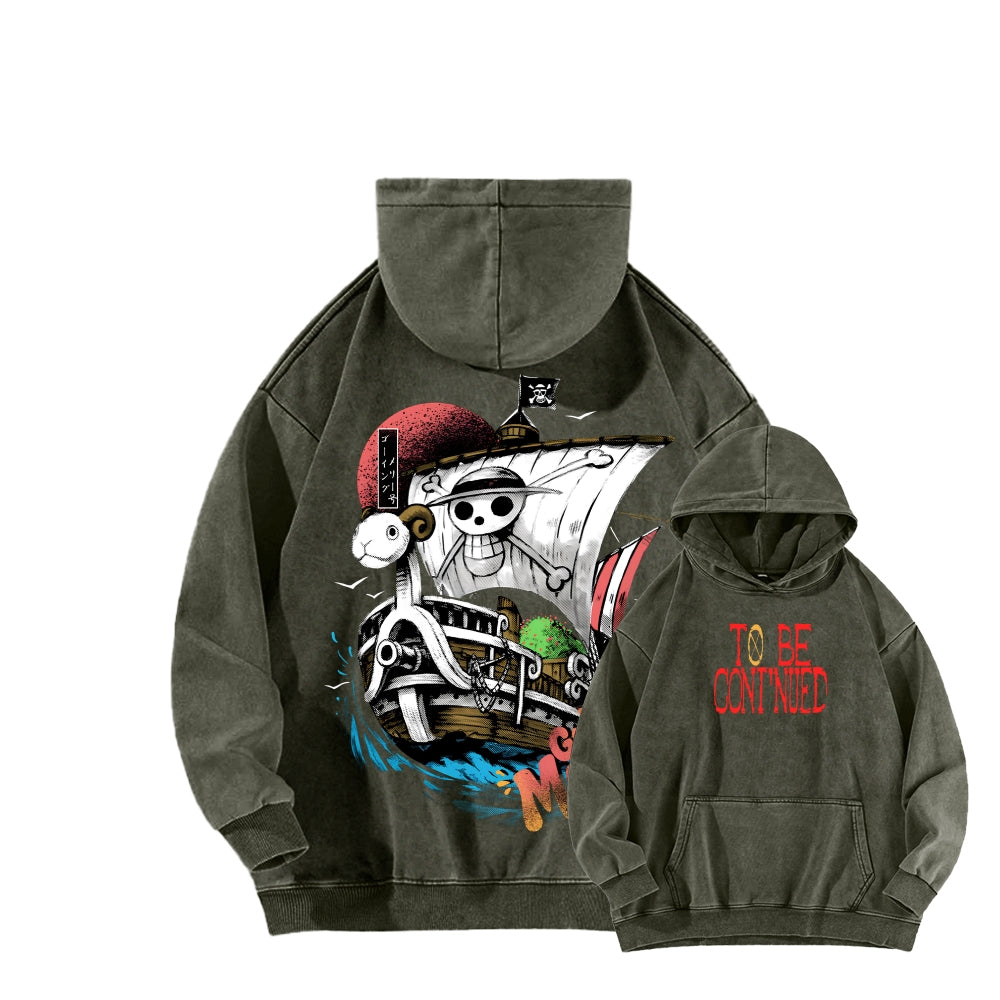 One Piece Unisex Washed Hoodie 2603000528