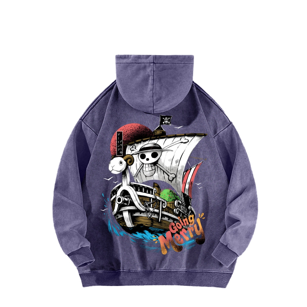 One Piece Unisex Washed Hoodie 2603000528
