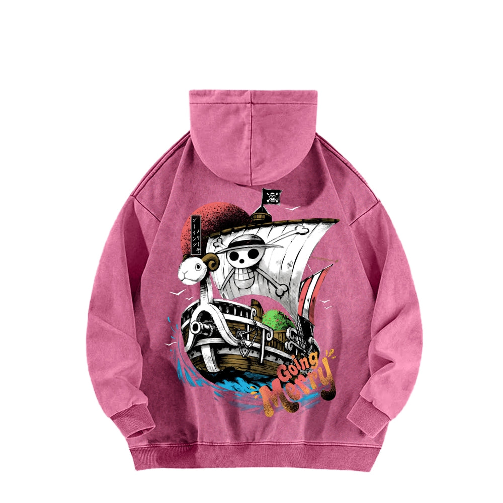 One Piece Unisex Washed Hoodie 2603000528