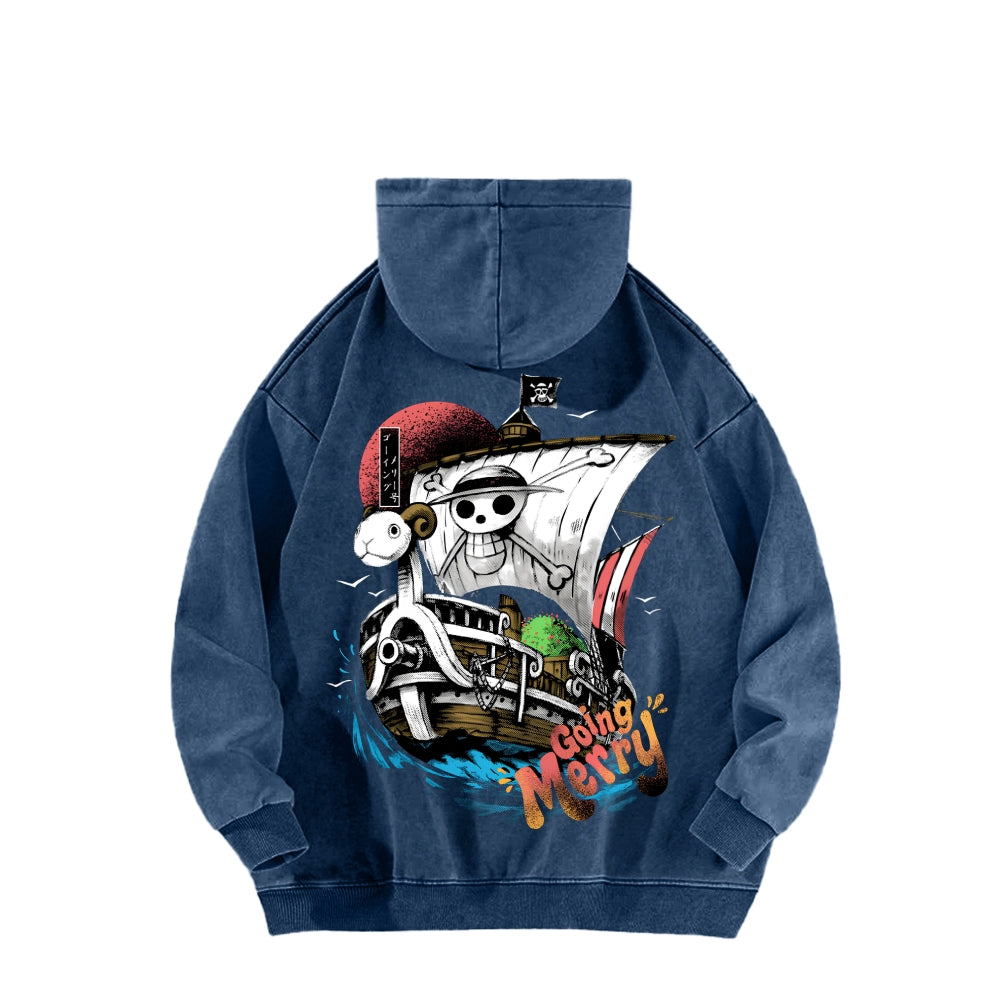 One Piece Unisex Washed Hoodie 2603000528
