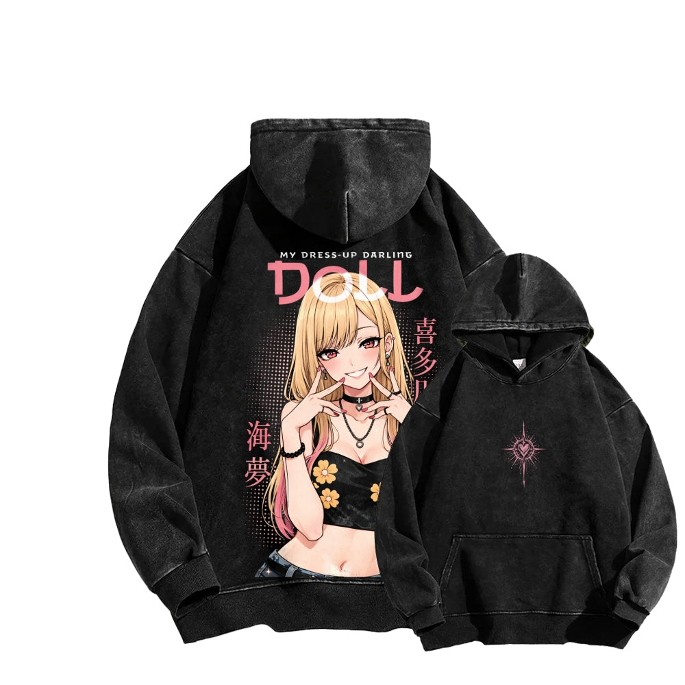 My Dress-Up Darling Marin Kitagawa Unisex Washed Hoodie 2603000605