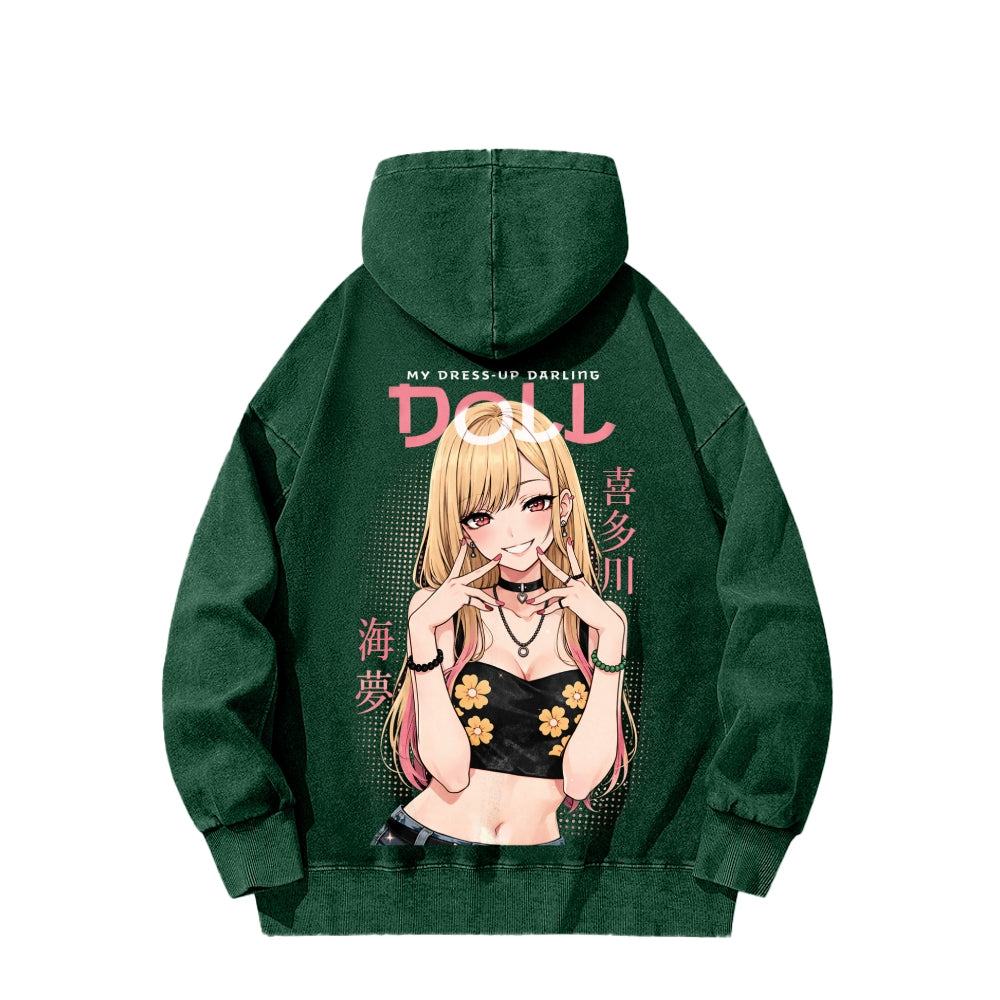 My Dress-Up Darling Marin Kitagawa Unisex Washed Hoodie 2603000605