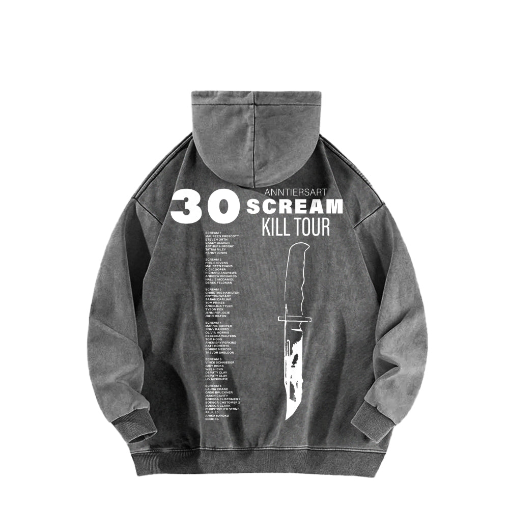 Scream Unisex Washed Hoodie 2603002486
