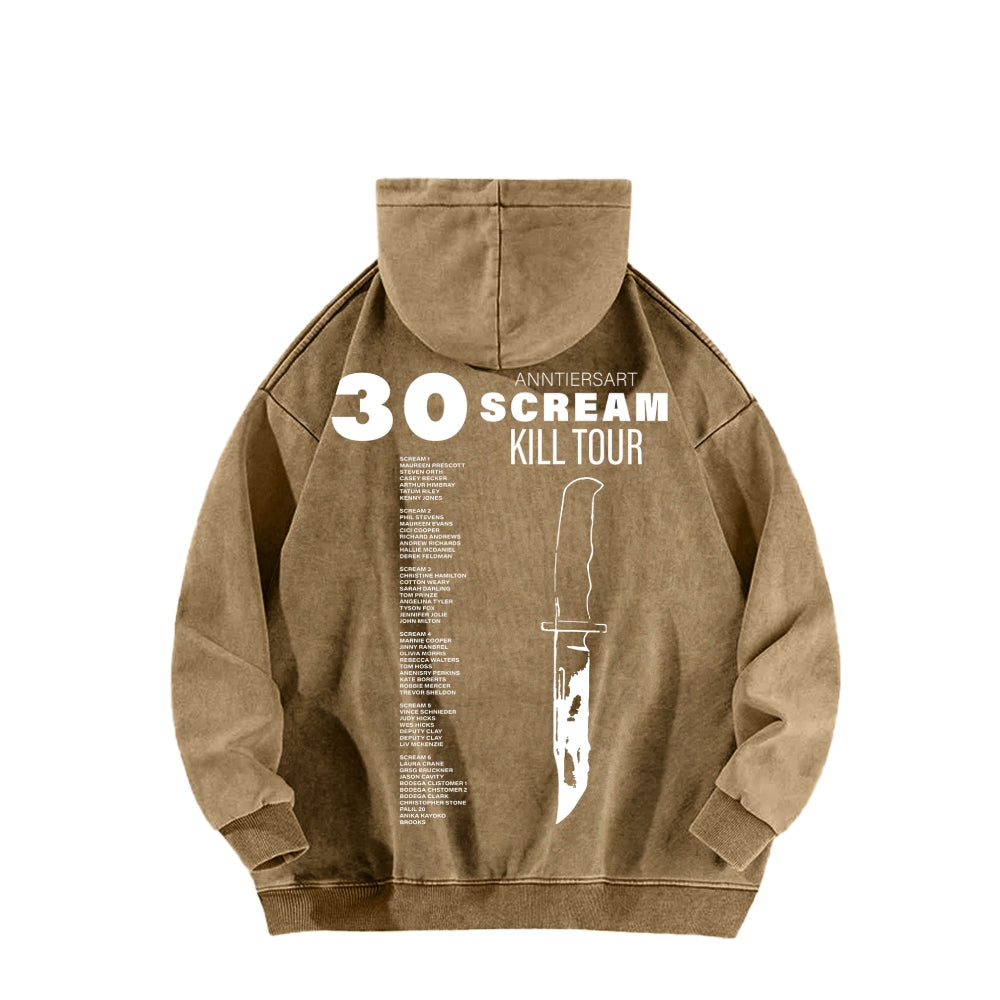 Scream Unisex Washed Hoodie 2603002486