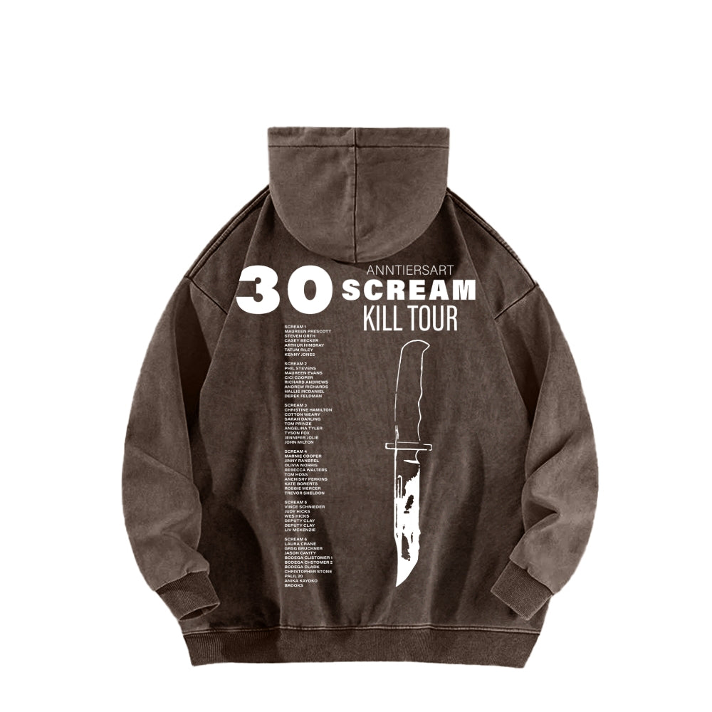Scream Unisex Washed Hoodie 2603002486