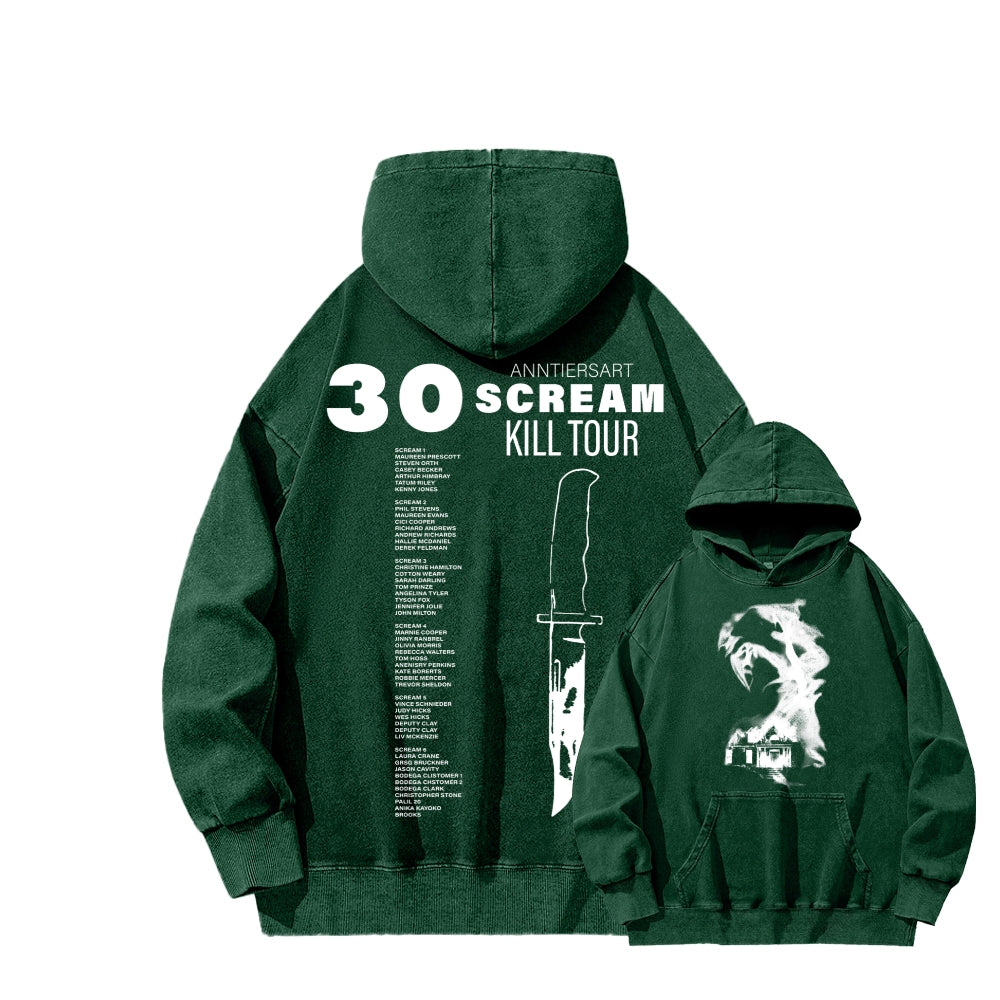 Scream Unisex Washed Hoodie 2603002486