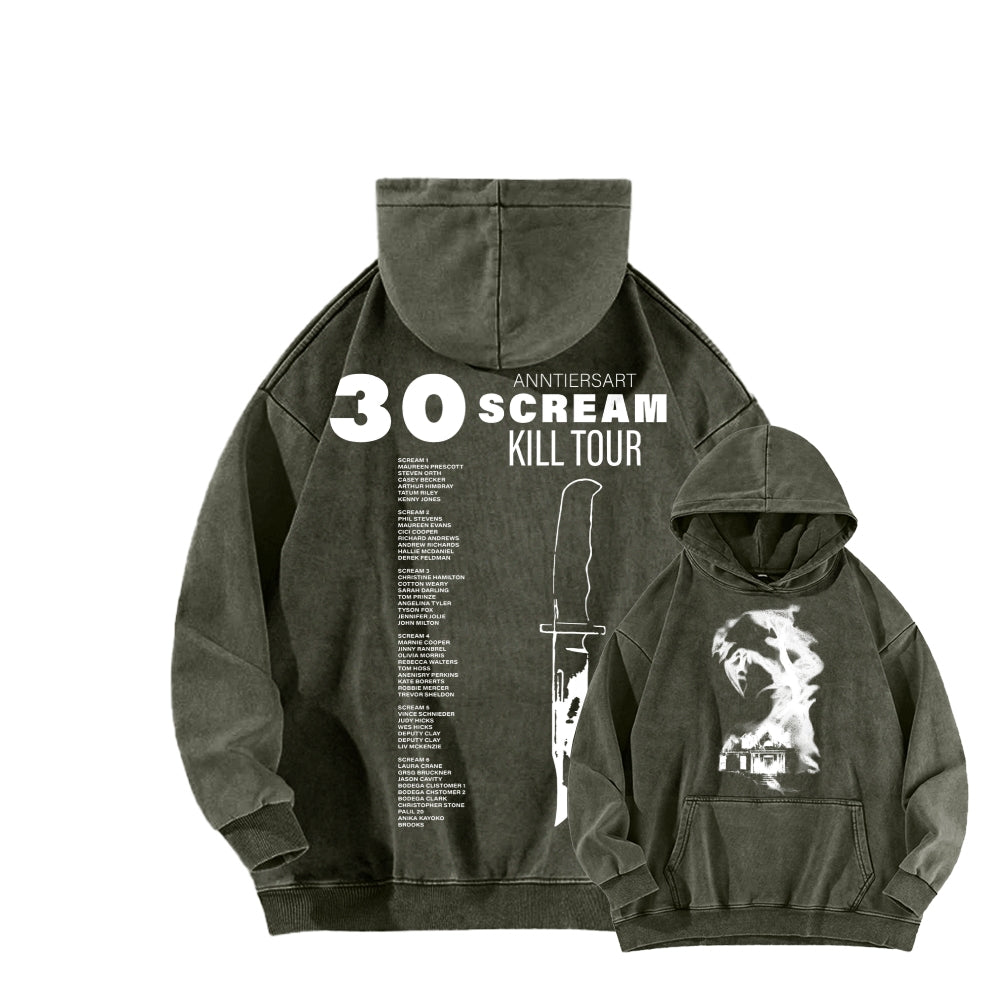 Scream Unisex Washed Hoodie 2603002486