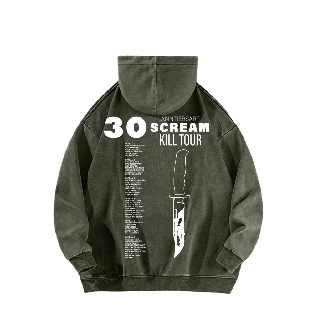 Scream Unisex Washed Hoodie 2603002486