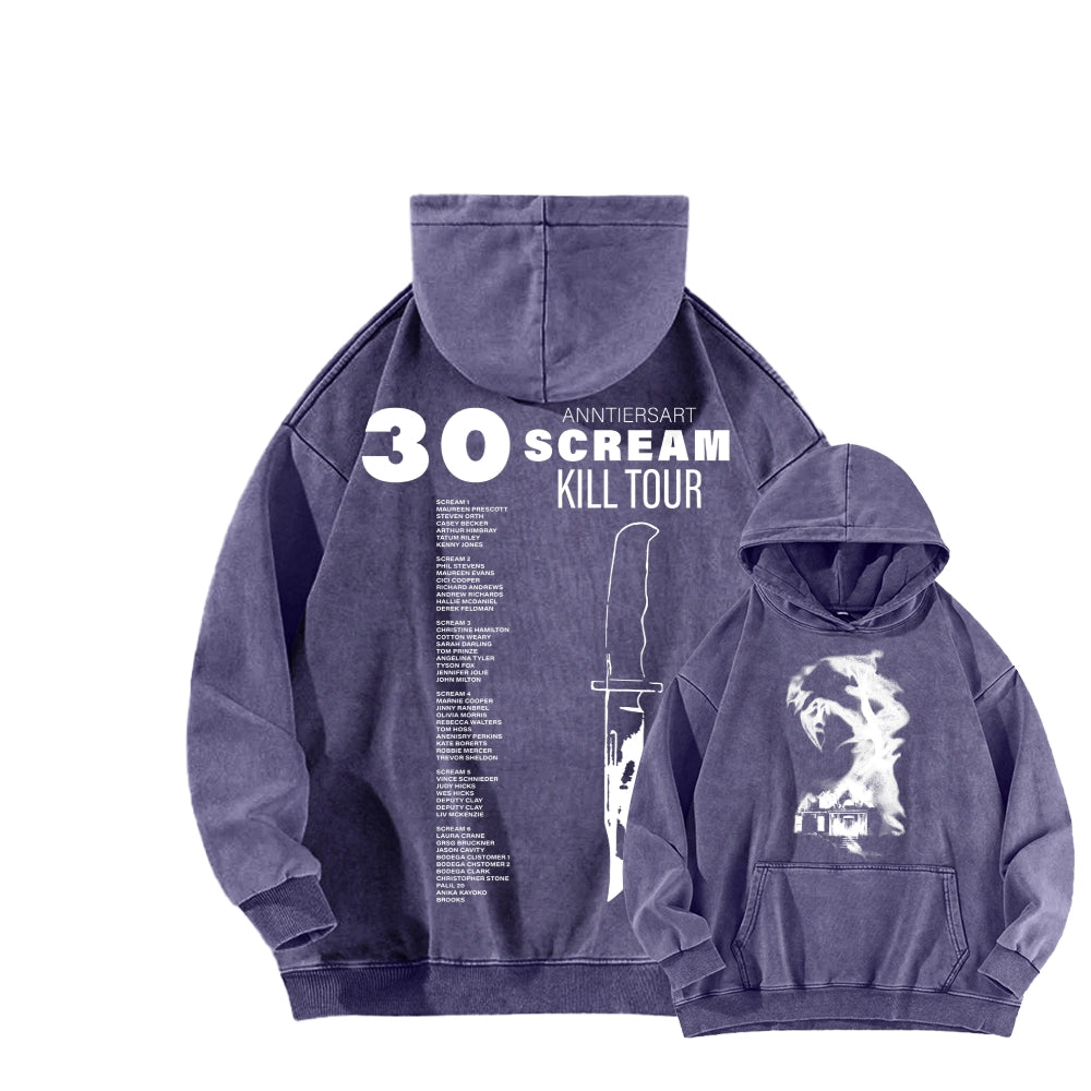 Scream Unisex Washed Hoodie 2603002486
