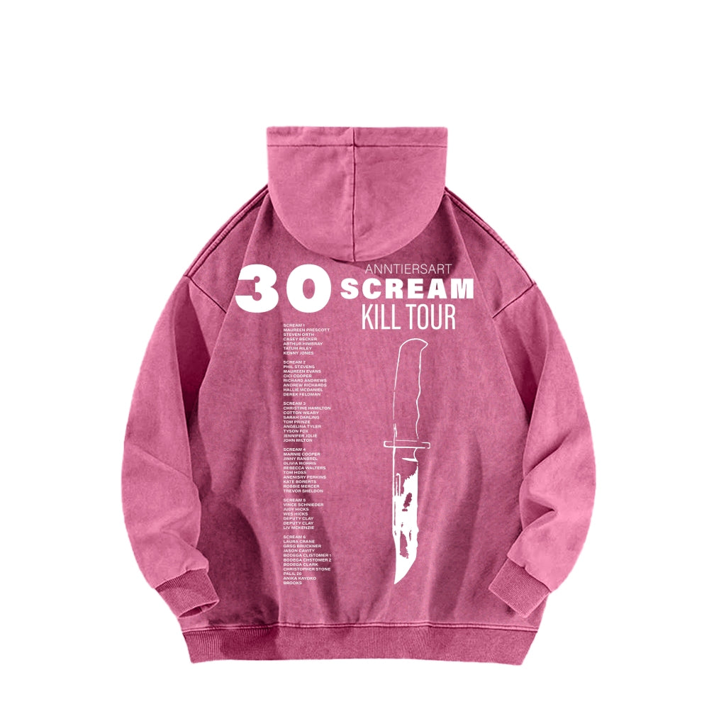 Scream Unisex Washed Hoodie 2603002486