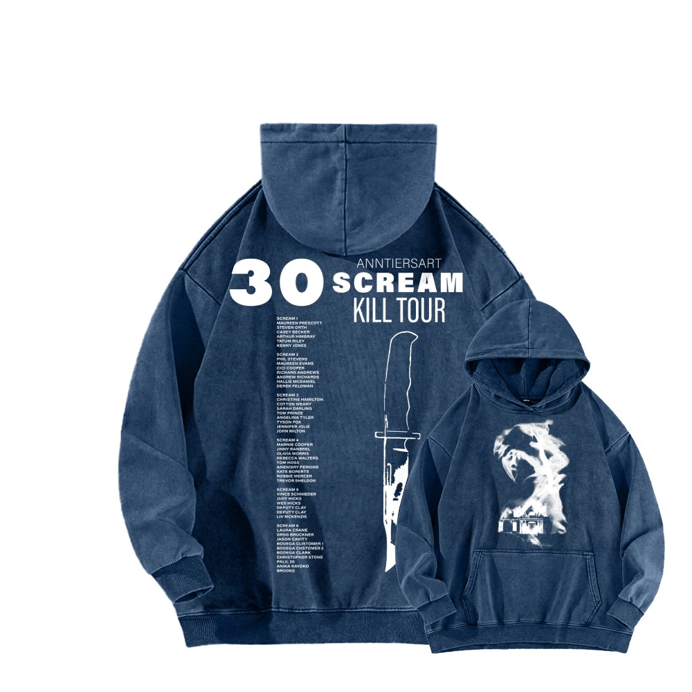 Scream Unisex Washed Hoodie 2603002486