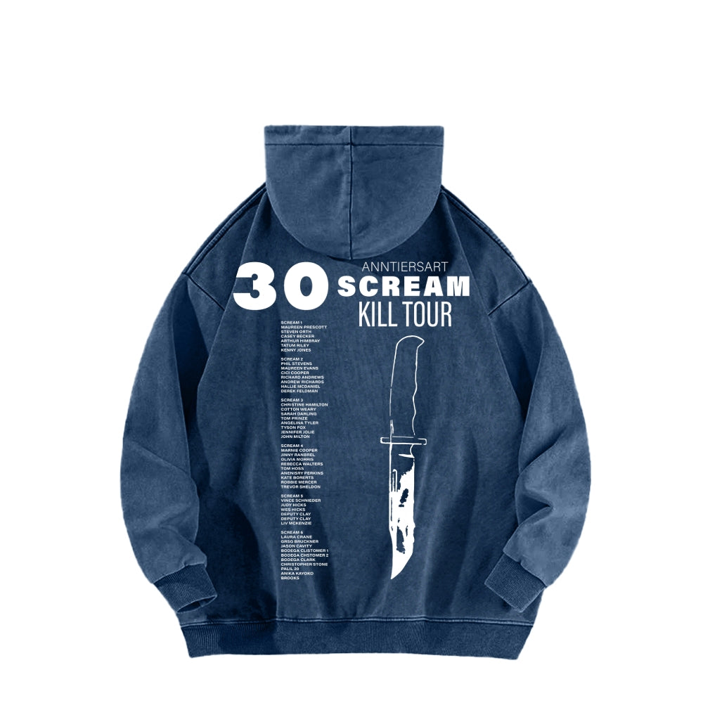 Scream Unisex Washed Hoodie 2603002486