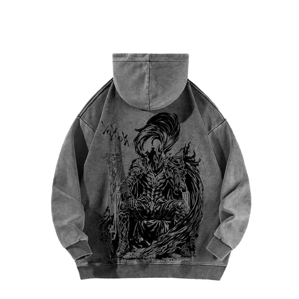 Berserk Unisex Washed Hoodie 2603003871