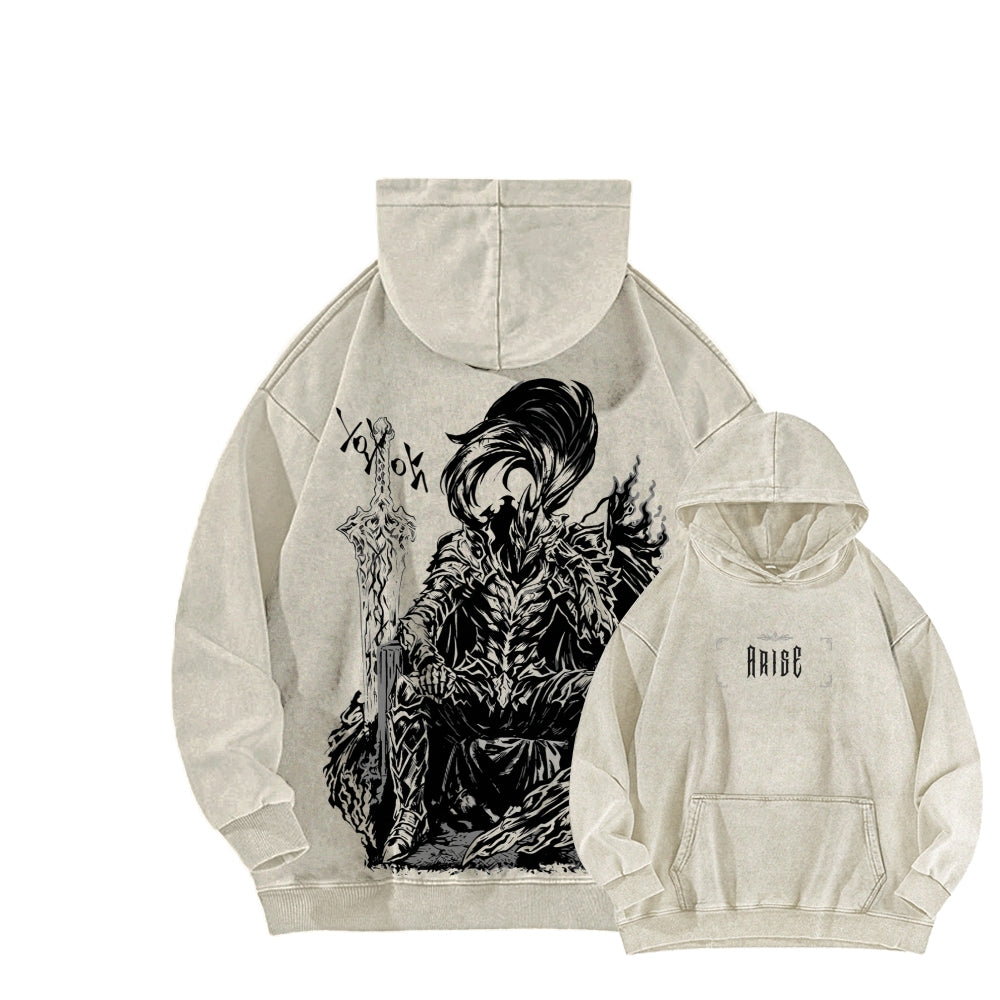 Berserk Unisex Washed Hoodie 2603003871