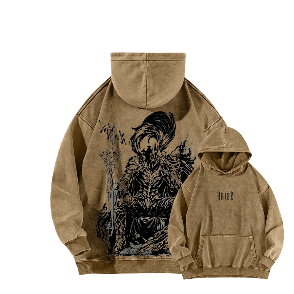 Berserk Unisex Washed Hoodie 2603003871