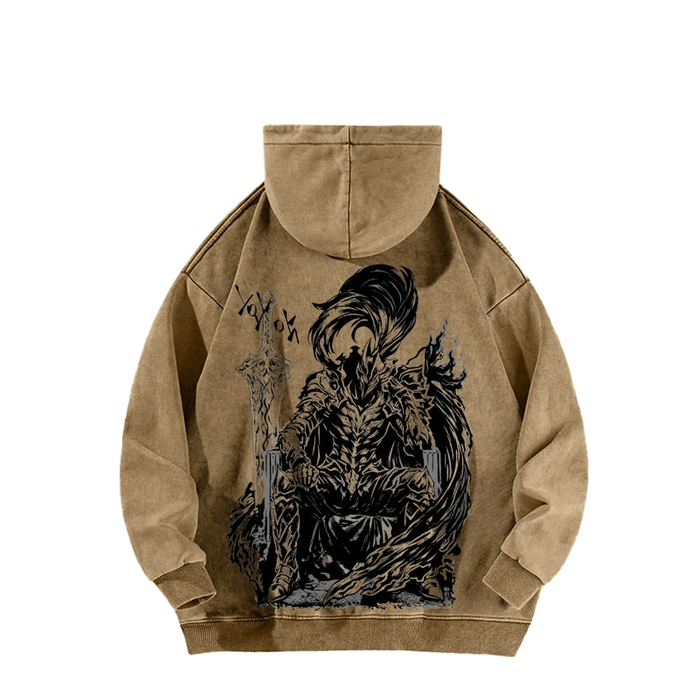 Berserk Unisex Washed Hoodie 2603003871