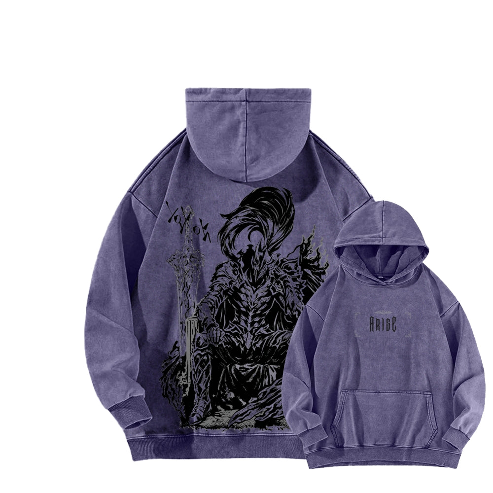 Berserk Unisex Washed Hoodie 2603003871