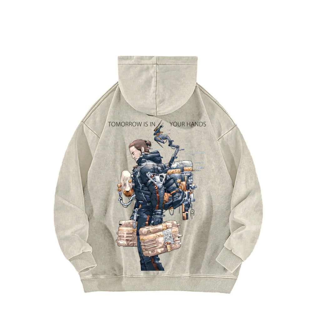 Death Stranding Unisex Washed Hoodie 2603004041