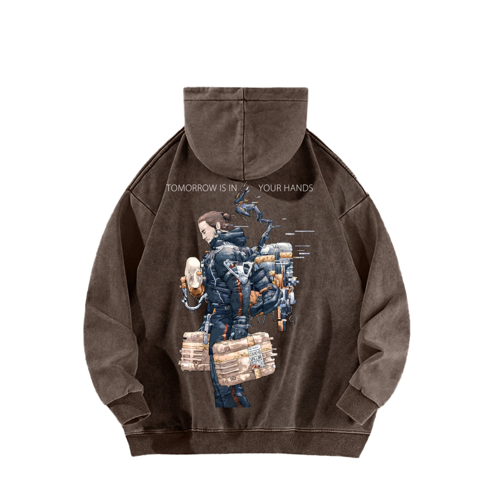 Death Stranding Unisex Washed Hoodie 2603004041