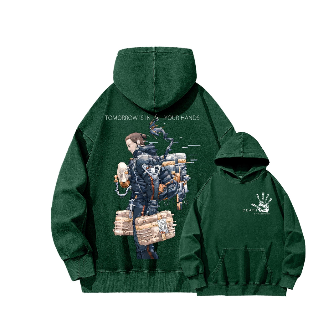 Death Stranding Unisex Washed Hoodie 2603004041