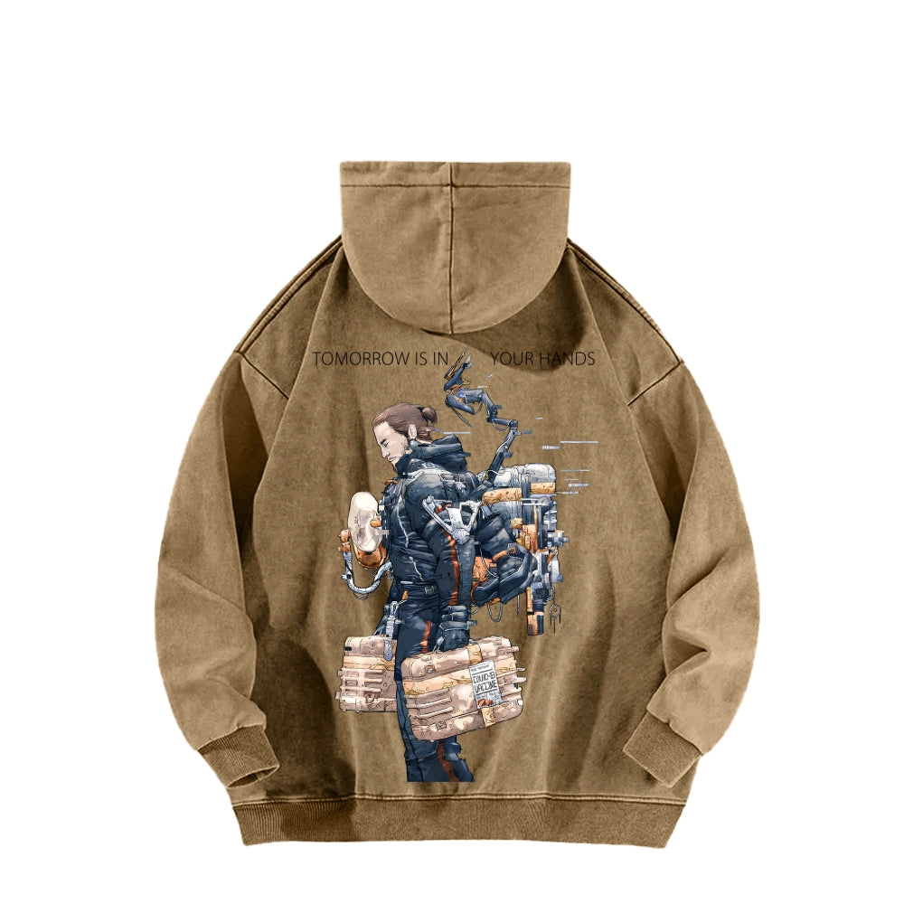 Death Stranding Unisex Washed Hoodie 2603004041