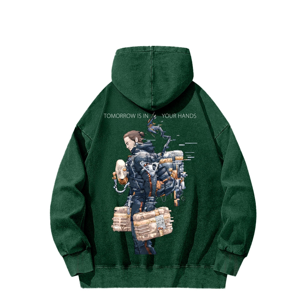 Death Stranding Unisex Washed Hoodie 2603004041