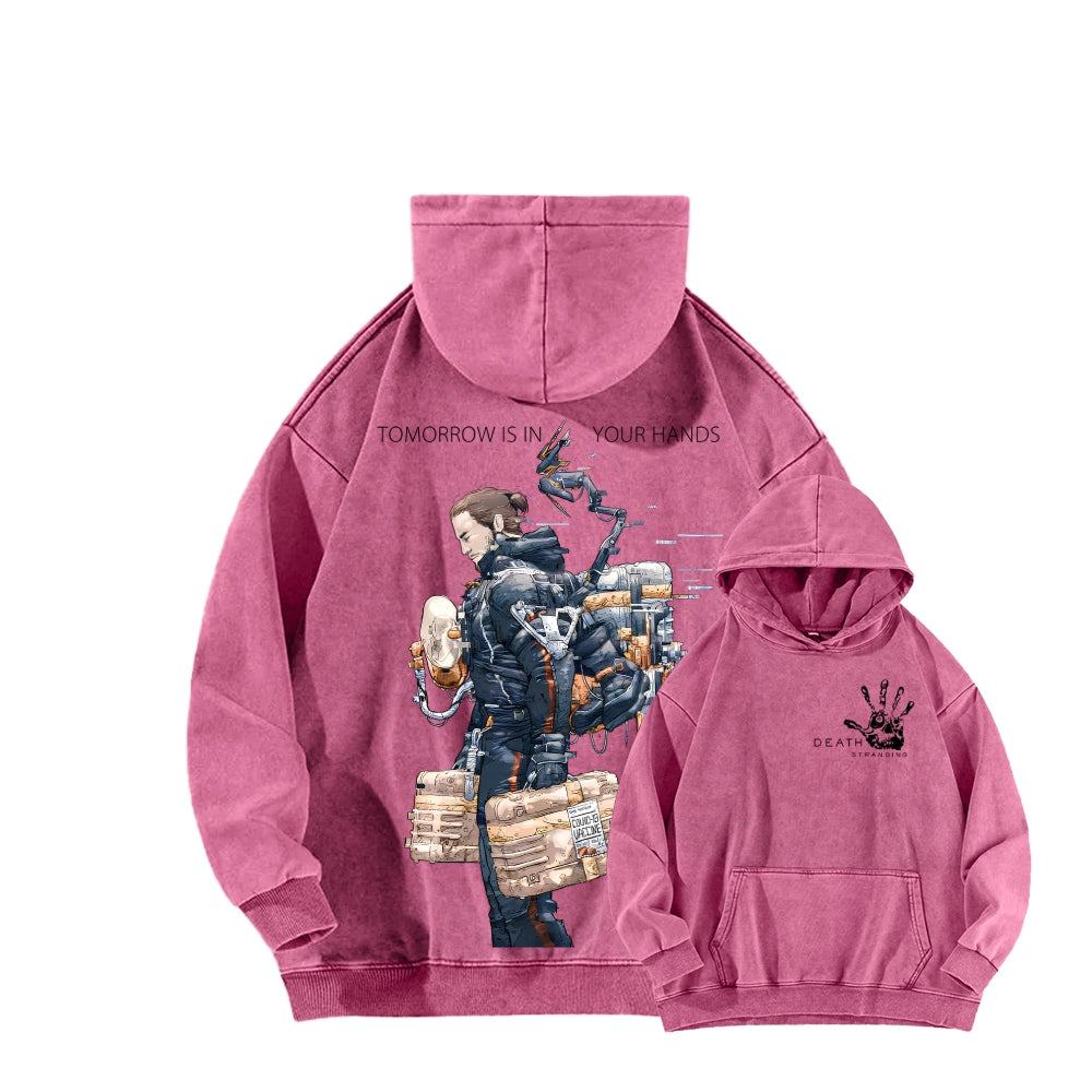 Death Stranding Unisex Washed Hoodie 2603004041