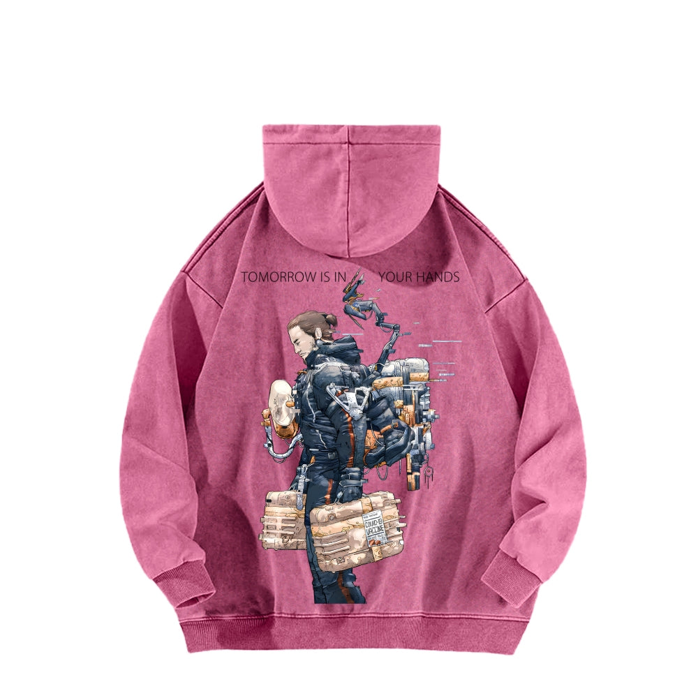 Death Stranding Unisex Washed Hoodie 2603004041