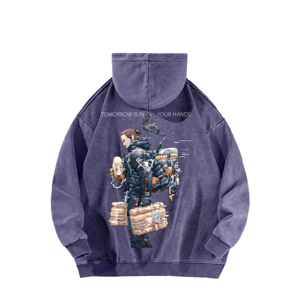 Death Stranding Unisex Washed Hoodie 2603004041