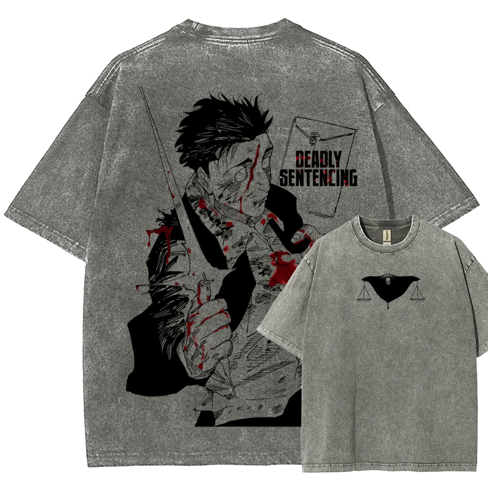 Jujutsu Kaisen Unisex Fit Washed T-Shirt 2603007906