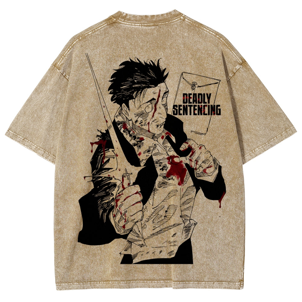 Jujutsu Kaisen Unisex Fit Washed T-Shirt 2603007906