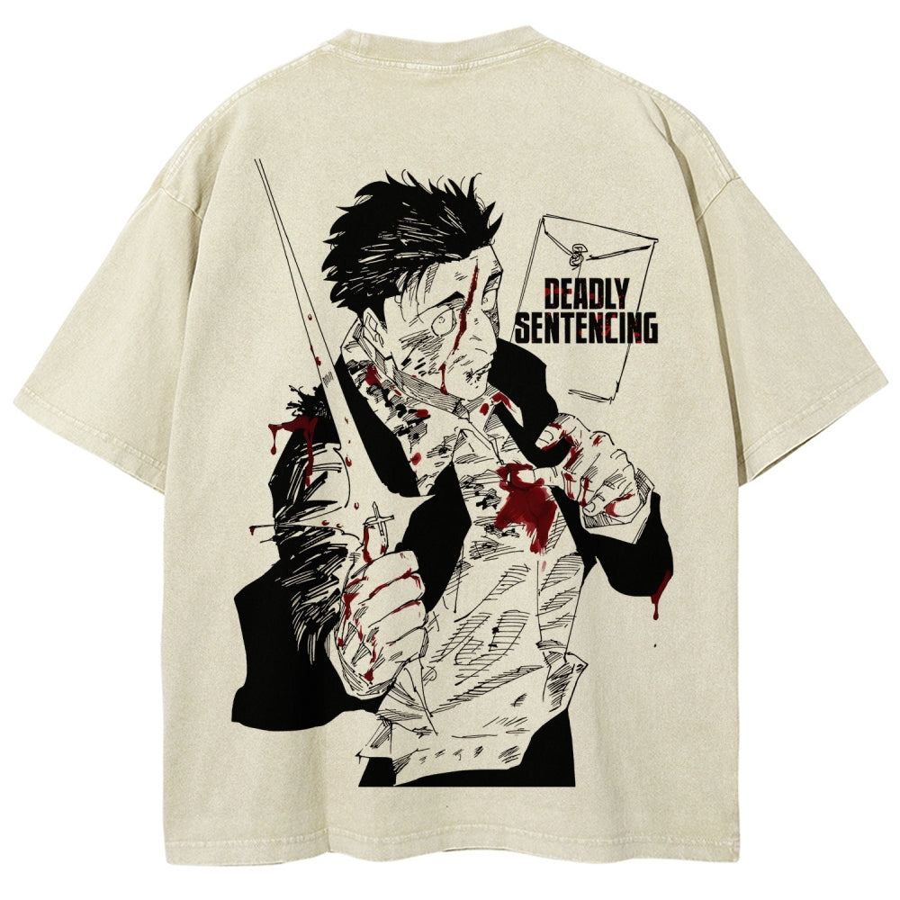 Jujutsu Kaisen Unisex Fit Washed T-Shirt 2603007906