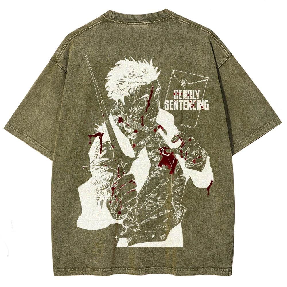 Jujutsu Kaisen Unisex Fit Washed T-Shirt 2603007906