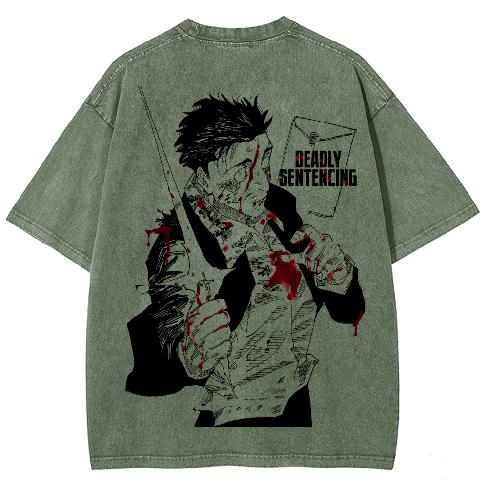 Jujutsu Kaisen Unisex Fit Washed T-Shirt 2603007906