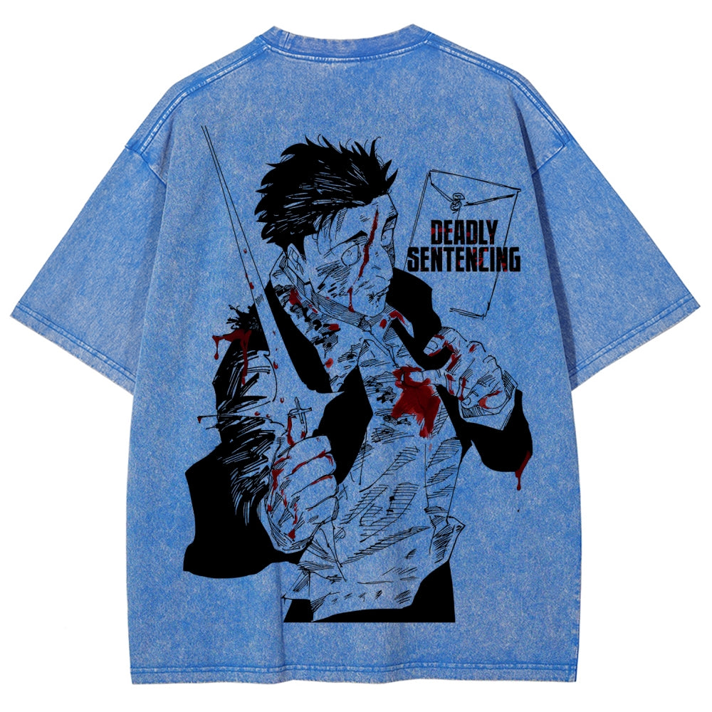Jujutsu Kaisen Unisex Fit Washed T-Shirt 2603007906