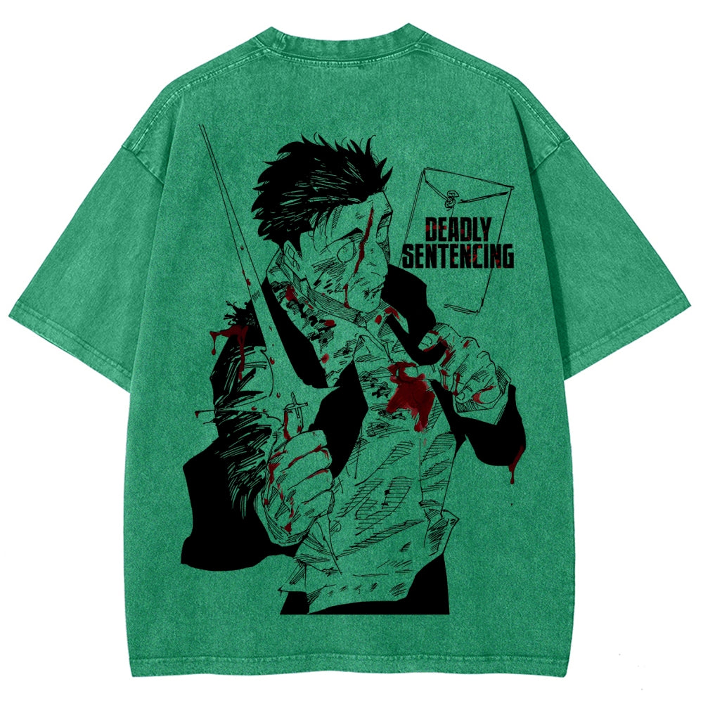 Jujutsu Kaisen Unisex Fit Washed T-Shirt 2603007906
