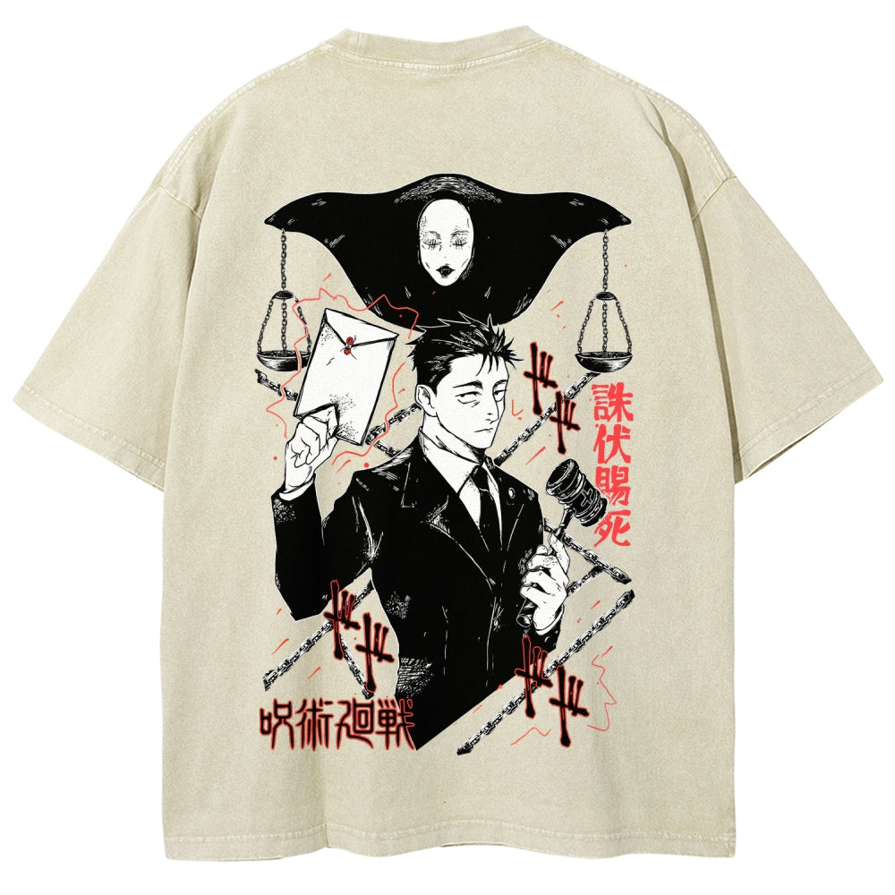 Jujutsu Kaisen Unisex Fit Washed T-Shirt 2603009481