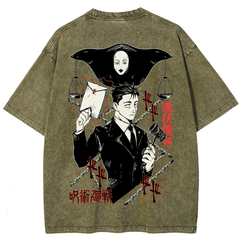 Jujutsu Kaisen Unisex Fit Washed T-Shirt 2603009481