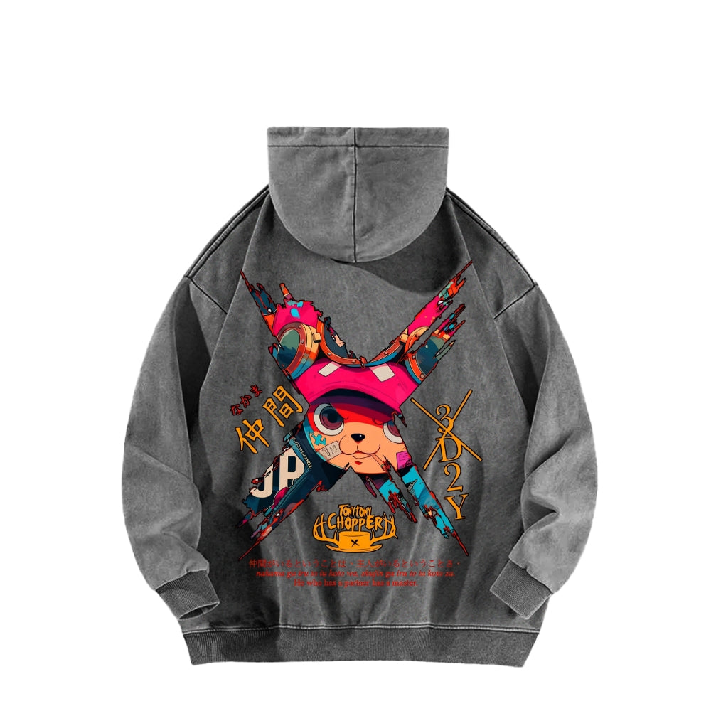 One Piece Unisex Washed Hoodie 2603014173