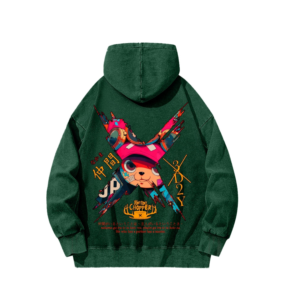 One Piece Unisex Washed Hoodie 2603014173