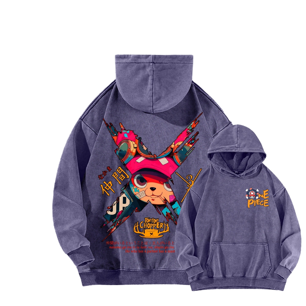 One Piece Unisex Washed Hoodie 2603014173