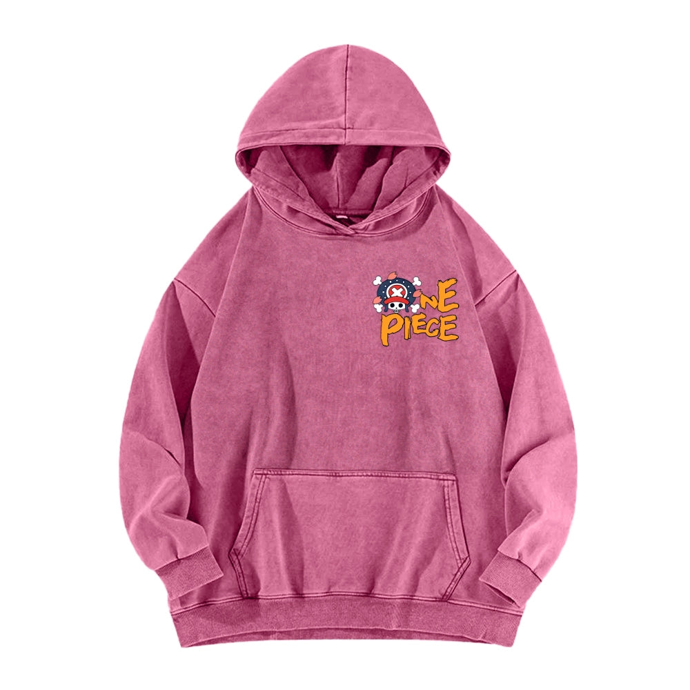 One Piece Unisex Washed Hoodie 2603014173