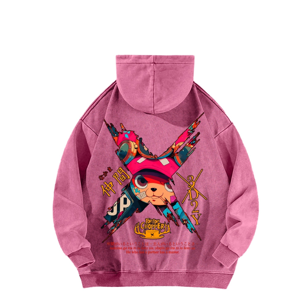 One Piece Unisex Washed Hoodie 2603014173