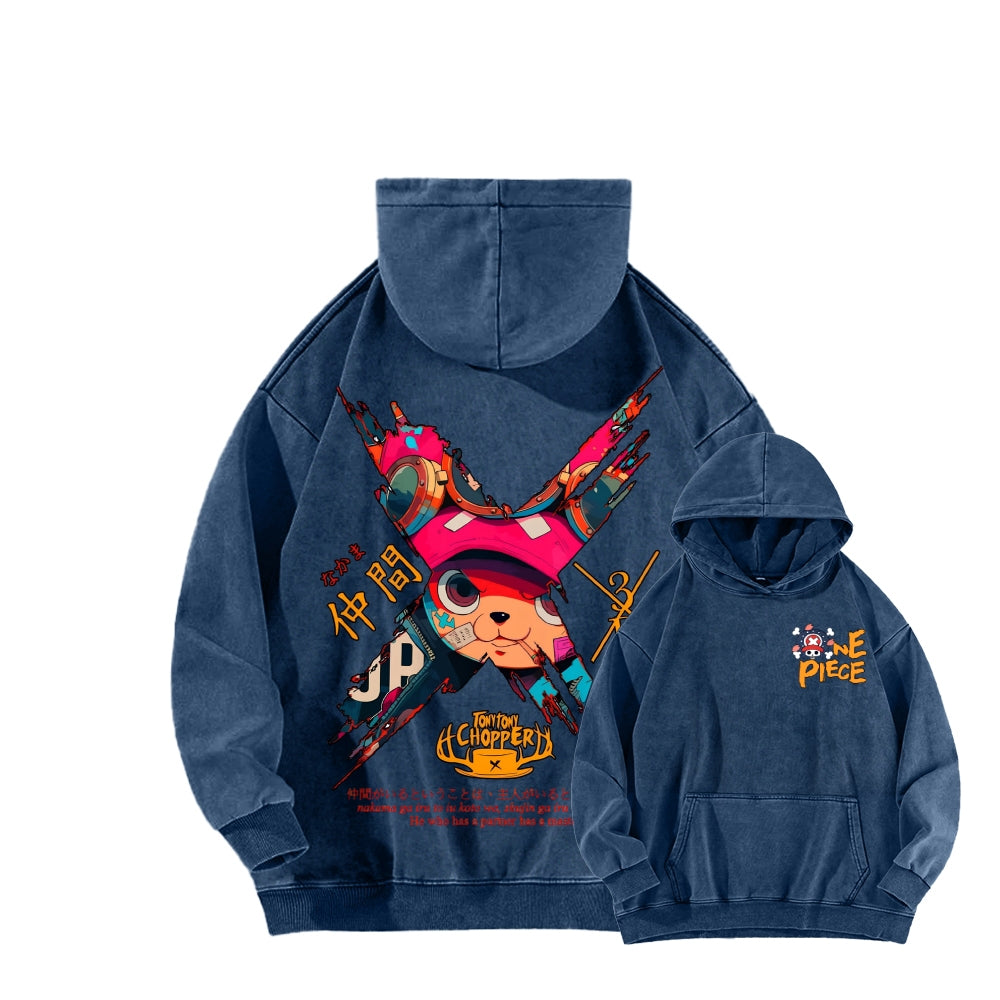 One Piece Unisex Washed Hoodie 2603014173