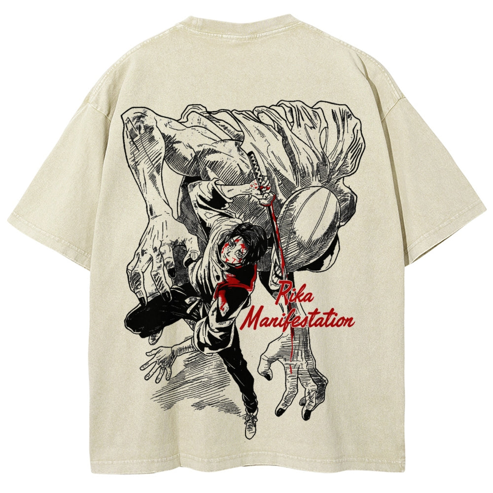 Jujutsu Kaisen Unisex Fit Washed T-Shirt 2603019218