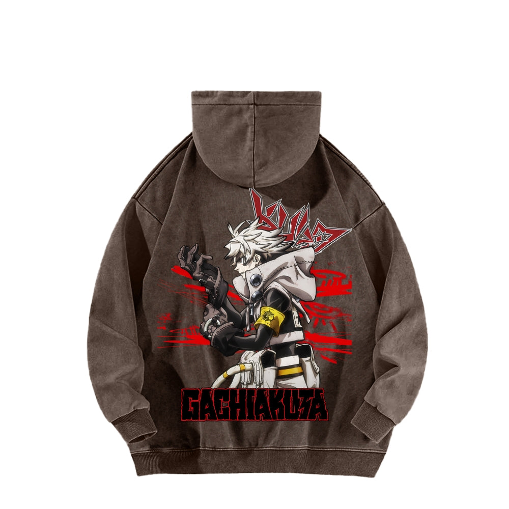 Gachiakuta Unisex Washed Hoodie 2603019898