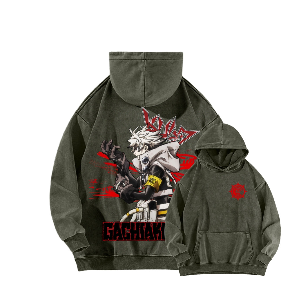 Gachiakuta Unisex Washed Hoodie 2603019898