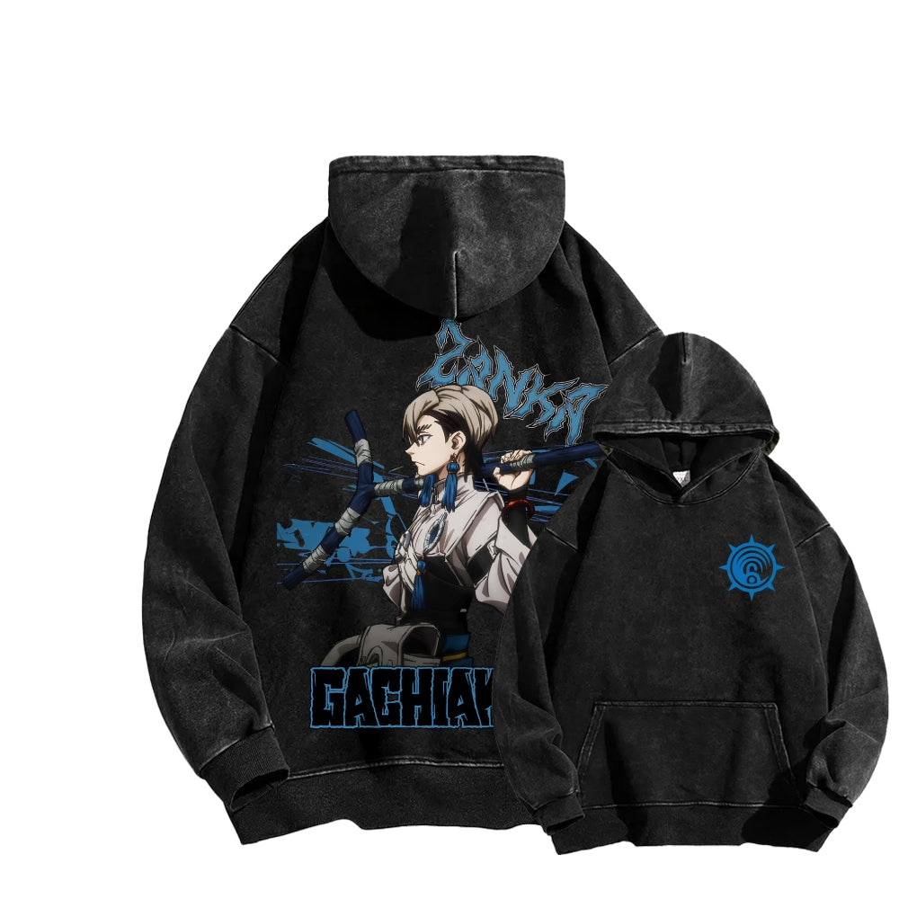 Gachiakuta Unisex Washed Hoodie 2603019906